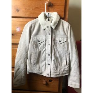 Levi's Real Leather Suede Trucker Jacket